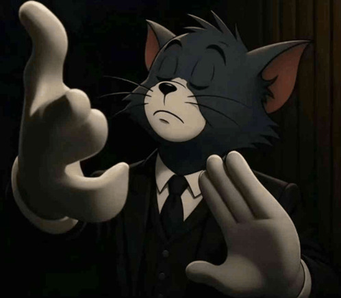 Tuff Tom doing the finger-beckon, Phonklarrs mascot pose